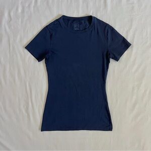 Intimissimi Stretch Short Sleeve Top | Navy Supima Cotton Tee Size S